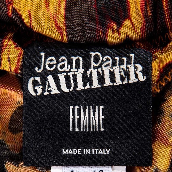 Jean Paul Gaultier S/S 2005 Tortoiseshell Print Halter Mini Dress – Runway Piece - Picture 9 of 17